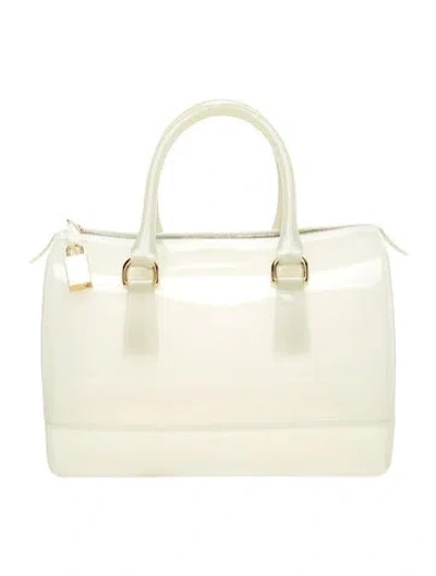 Pre-owned Furla Top Handle Bag In Neutral