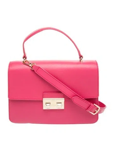 Pre-owned Furla Top Handle Bag In Pink
