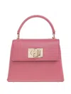 Furla Top-handle Lock Tote Bag In Pink