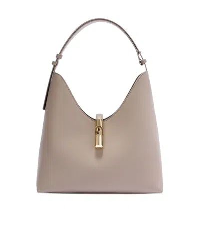 Furla Top Handle Shoulder Bag In Neutral