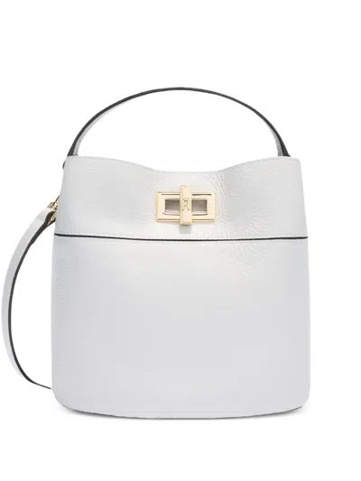 Furla Top-handle Bucket Bag In White