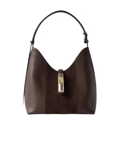 Furla Leather Shoulder Bag S In Brown