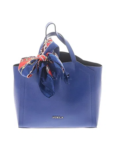 Pre-owned Furla Tote Bag In Blue