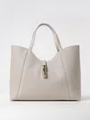 Furla Double Handle Shoulder Bag In Gray