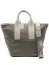 Furla Logo-handles Tote Bag In 3183s Sage+vetiver+marmo C