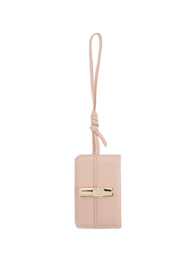 Furla Turnlock Leather Bag Accessory In Pink