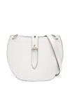 Furla Unica Leather Satchel Bag In White