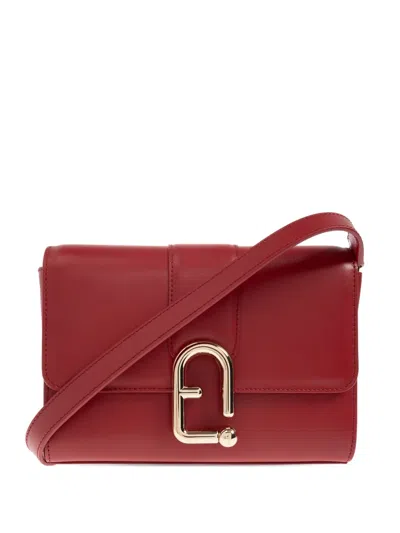 Furla Urban S Leather Crossbody Bag In Red