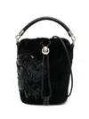 Furla Velour Mini Bag In Black