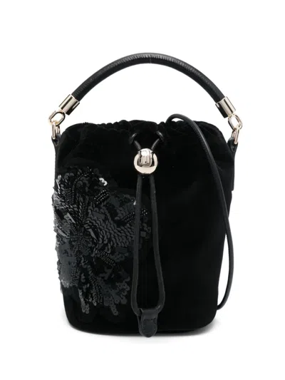Furla Velour Mini Bag In Black