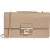Furla Venere Convertible Leather Shoulder Bag In Neutral
