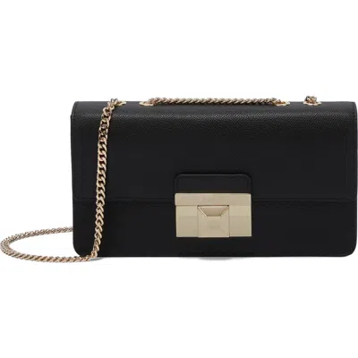 Furla Venere Convertible Leather Shoulder Bag In Nero