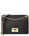 Furla Venere Small Leather Crossover Crossbody In Black