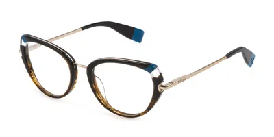 Furla Vfu500 0889 Women's Glasses Tortoiseshell Size 51 - Free Lenses - Blue Light Block Available In Brown