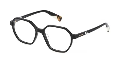Furla Vfu578v Women's Glasses, Black, Size 53