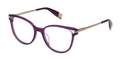Furla Vfu580 Women's Glasses, Purple, Size 52