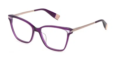 Furla Vfu581 Women's Glasses, Purple, Size 54