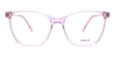 Furla Vfu635 Women's Glasses, Purple, Size 54