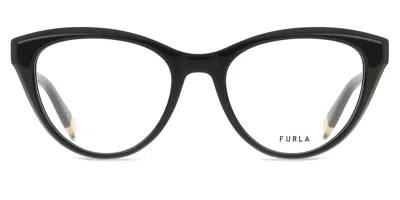 Furla Vfu643 Women's Glasses, Black, Size 51