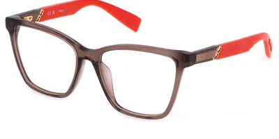 Furla Vfu668 Women's Glasses, Brown, Size 54