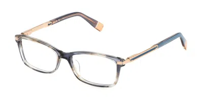 Furla Vfu669 Women's Glasses, Blue, Size 53