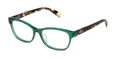 Furla Vfu670 0998 Women's Glasses Green Size 53 - Free Lenses - Blue Light Block Available In Multi