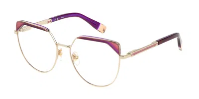 Furla Vfu673v Women's Glasses, Gold, Size 55