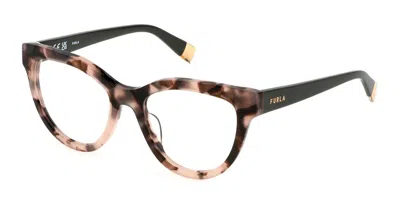 Furla Vfu679 Women's Glasses, Brown, Size 51