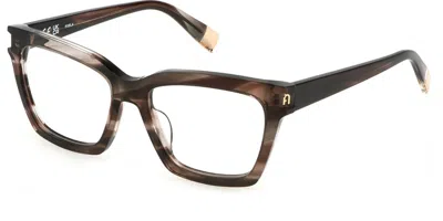 Furla Vfu680v 06bz Women's Glasses Grey Size 53 - Free Lenses - Blue Light Block Available In Black