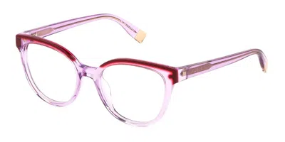 Furla Vfu681 Women's Glasses, Red, Size 51