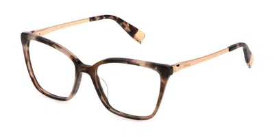 Furla Vfu723 0710 Women's Glasses Tortoiseshell Size 53 - Free Lenses - Blue Light Block Available In Transparent