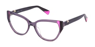 Furla Vfu762v Women's Glasses, Purple, Size 54