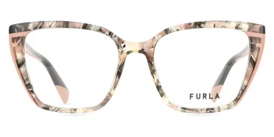 Furla Vfu764 Women's Glasses, Green, Size 52
