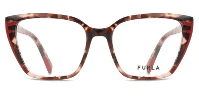 Furla Vfu764 Women's Glasses, Tortoiseshell, Size 52