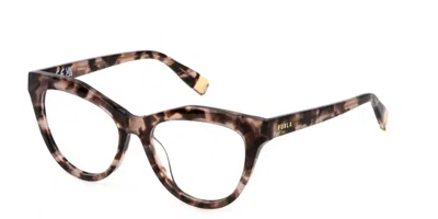 Furla Vfu766 Women's Glasses, Tortoiseshell, Size 52