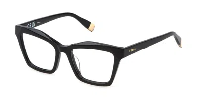 Furla Vfu767 Men's Glasses, Black, Size 51
