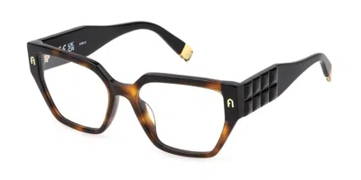 Furla Vfu775 01ay Women's Glasses Tortoiseshell Size 54 - Free Lenses - Blue Light Block Available In Brown