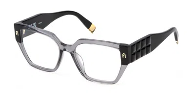 Furla Vfu775 Women's Glasses, Clear, Size 54 In Gray