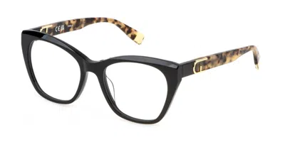 Furla Vfu825v 700y Women's Glasses Black Size 53 - Free Lenses - Blue Light Block Available