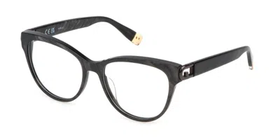 Furla Vfu827 Men's Glasses, Black, Size 54