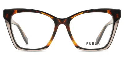 Furla Vfu828v Women's Glasses, Tortoiseshell, Size 53 In Black