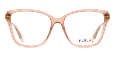 Furla Vfu830 0805 Occhiali Da Vista Marroni Per Donna (solo Montatura) In Pink