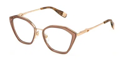 Furla Vfu831 08fc Occhiali Da Vista Marroni Per Donna (solo Montatura) In Brown