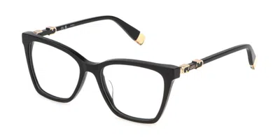 Furla Vfu833 Men's Glasses, Black, Size 52