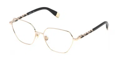 Furla Vfu834 Men's Glasses, Gold, Size 53