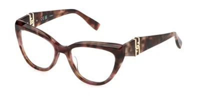Furla Vfu867 01gq Occhiali Da Vista Tartarugatishell Per Donna (solo Montatura) In Brown