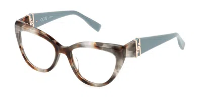 Furla Vfu867 03ka Occhiali Da Vista Tartarugatishell Per Donna (solo Montatura) In Multi