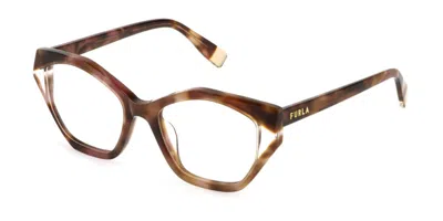 Furla Vfu869v 01gq Occhiali Da Vista Tartarugatishell Per Donna (solo Montatura) In Brown
