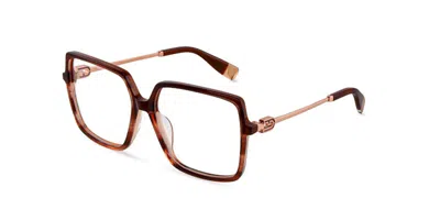 Furla Vfu872 0gg7 Men's Glasses Brown Size 55 - Free Lenses - Blue Light Block Available