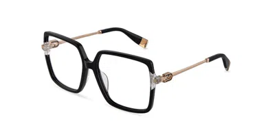 Furla Vfu872v 0700 Men's Glasses Black Size 55 - Free Lenses - Blue Light Block Available